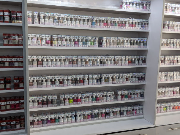 Cali Pro Nails Wall of Polish